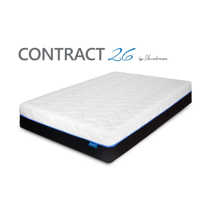 Pack ahorro Colchón Contract 26 + base + almohadas 105x190 cm
